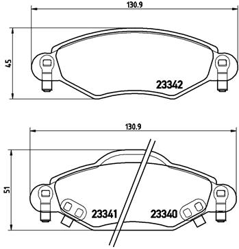 КОЛОДКИ ТОРМОЗНЫЕ ПЕРЕДНИЕ-(TOYOTA YARIS 03>10 1.5 VVTI 1.4 D4D)