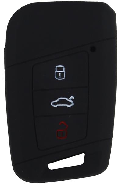 КОРПУС ЗАЩИТНЫЙ  КЛЮЧА ЗАЖИГАНИЯ СИЛИКОНОВЫЙ (ЧЕРНЫЙ)VW PASSAT B8-SKODA SUPERB-SEAT ARONA
