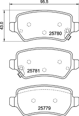 КОЛОДКИ ТОРМОЗНЫЕ KIA CEED (JD) 0512-0718-KIA CEED SPORTSWAGON (JD) 0912-0718-KIA PRO CEED (JD) 0