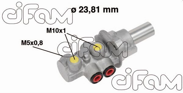 ЦИЛИНДР ГЛАВНЫЙ I DOBLO 1.3-1.9 JTD 01=> (23.81mm)