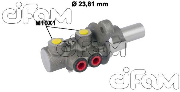 ЦИЛИНДР ГЛАВНЫЙ I DOBLO 1.3D-1.6D 10=> (23.81mm)