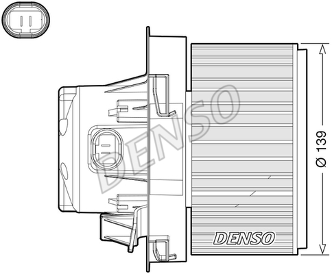 ВОЗДУХОДУВКА КАБИНЫ PEUGEOT 207 (06-15)