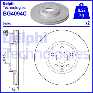 ДИСК ТОРМОЗНОЙ ПЕРЕДНИЙ MONDEO IV S MAX GALAXY 07>11 FREELANDER 2 06-14 EVOQUE 12-18 > VOLVO S60 II 10 > S80 II V70 III XC70 II 06 >