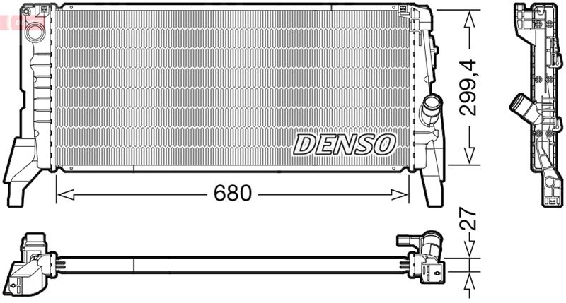 РАДИАТОР. ОХЛАЖДЕНИЕ ДВИГАТЕЛЯ MINI MINI (F55. F56) (13-)