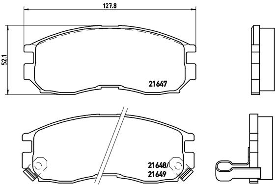 КОЛОДКИ ТОРМОЗНЫЕ ПЕРЕДНИЕ LOW-MET HYUNDAI