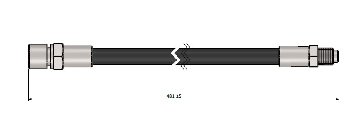 ШЛАНГ ТОРМОЗНОЙ  ЗАДНИЙ G СЕРИЯ (W463) 90-..