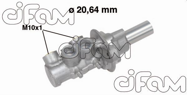 ЦИЛИНДР ГЛАВНЫЙ  P107 1.0-1.4 HdI-AYGO 1.0 VVTI-1.4 HdI-C1 I 1.0-1.4 HDI 05=> (20.64mm) ESPSIZ ARACLA