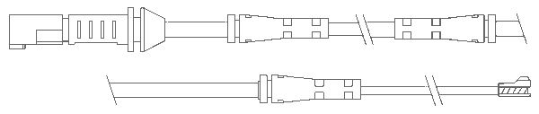 ЗАГЛУШКА КОЛОДКИ ПЕРЕДНЯЯ 675mm BMW F20 F30 F34