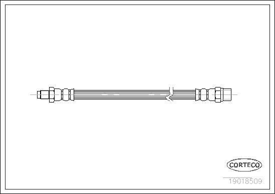 ШЛАНГ ТОРМОЗНОЙ ЗАДНИЙ MERCEDES W201 W202 W124 W126 W140 R129