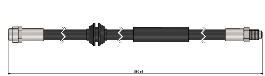 ШЛАНГ ТОРМОЗНОЙ  ПЕРЕДНИЙ R СЕРИЯ (W251-V251) 06-..