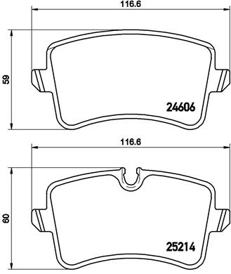 КОЛОДКИ ТОРМОЗНЫЕ ЗАДНИЕ 16mm (AUDI A6 15-18 A7 11-18)