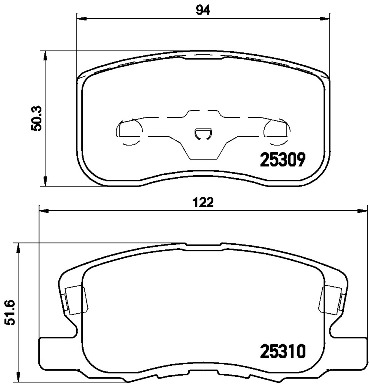 КОЛОДКИ ТОРМОЗНЫЕ MITSUBISHI COLT VI (Z3A. Z2A) 1002-1212