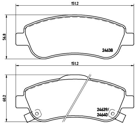 КОЛОДКИ ТОРМОЗНЫЕ ПЕРЕДНИЕ-(HONDA CRV III 2007>-HONDA CRV IV 2007>2012-HONDA CRV V 2015>)