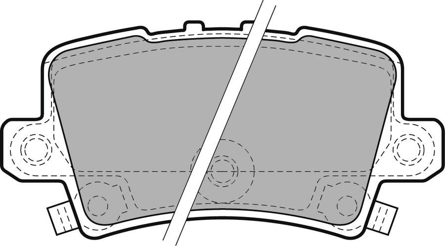 КОЛОДКИ ТОРМОЗНЫЕ CIVIC VII 1.4 1.8 2.2CDTI (FN FK FD) 06=> CIVIC 1.4 IVTEC (2012=> 1.8 IVTEC (2012=>