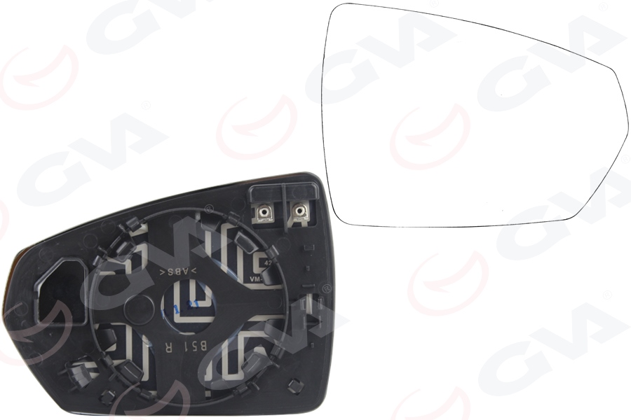 СТЕКЛО ЗЕРКАЛО ПРАВОЕ VW POLO (17-) С ПОДОГРЕВОМ+ВЫПУКЛОЕ VM-6390GHR