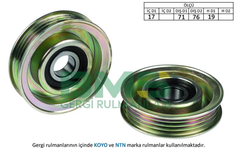 РОЛИК НАТЯЖИТЕЛЯ ГЕНЕРАТОРА HONDA CIVIC V 1.6I (94-95) CIVIC VI 1.4I (95-01)