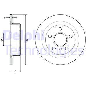 ДИСК ТОРМОЗНОЙ ЗАДНИЙ MINI F54 F55 F56 F57