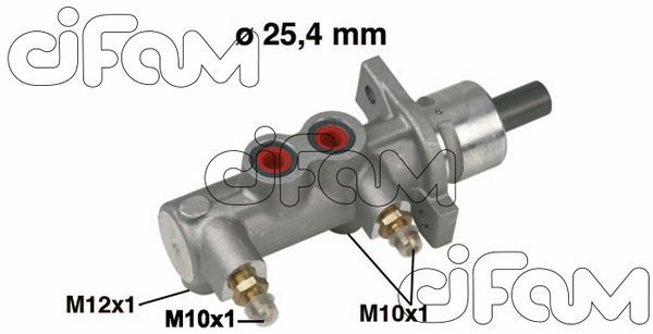 ЦИЛИНДР ГЛАВНЫЙ  ESCORT 1.6-1.8 D (90-95)  (20.4mm)