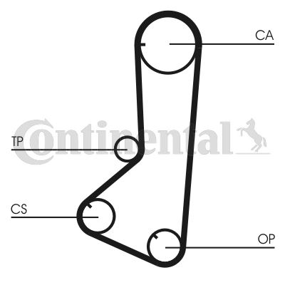 РЕМЕНЬ ГРМ (123x290) MITSUBISHI L200 L300 L400 2.0 8V 86-01) CHRYSLER CHERY DODGE 5373XS