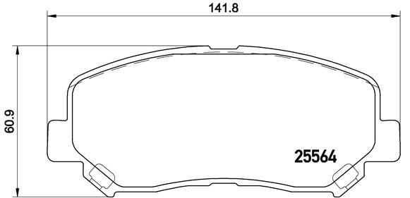 КОЛОДКИ ТОРМОЗНЫЕ MAZDA CX-5 (KE. GH) 1111-0217