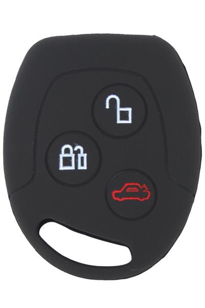 КОРПУС ЗАЩИТНЫЙ  КЛЮЧА ЗАЖИГАНИЯ СИЛИКОНОВЫЙ (ЧЕРНЫЙ)FORD FOCUS 1-FIESTA-MONDEO-CONNECT
