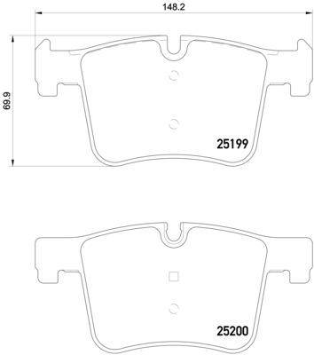КОЛОДКИ ТОРМОЗНЫЕ (BMW F20-F25-F30 ON)