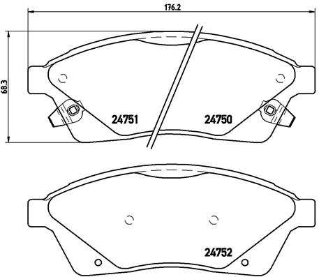 КОЛОДКИ ТОРМОЗНЫЕ CADILLAC Low-Met