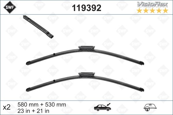 ЦИЛИНДР 58+53cm (FLATBLADE-MUZ TIPI) KNG (1.08=> (574634 )(VM434) XTRM