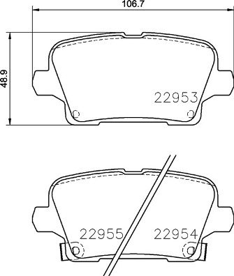 КОЛОДКИ ТОРМОЗНЫЕ ЗАДНИЕ 17 (OPEL INSIGNIA B 17-)