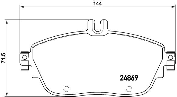 КОЛОДКИ ТОРМОЗНЫЕ ПЕРЕДНИЕ (MERCEDES W117-156-176-246)