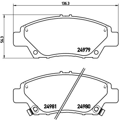 КОЛОДКИ ТОРМОЗНЫЕ ПЕРЕДНИЕ - (HONDA JAZZ 09>12-CITY 10>12-CRZ 11>12)