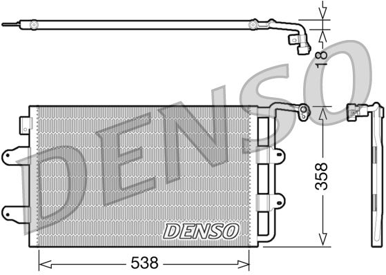 РАДИАТОР КОНДИЦИОНЕРА VW NEW BEETLE (9C. 1C. 1Y) (98-10)