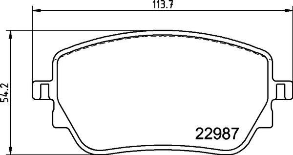 КОЛОДКИ ТОРМОЗНЫЕ (MERCEDES W118-W177-W247 ARKA SPOR TIP)2298701