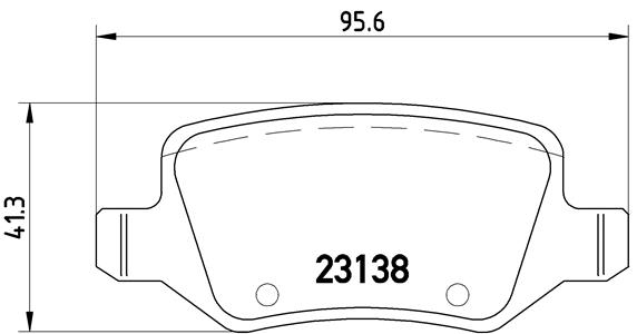 КОЛОДКИ ТОРМОЗНЫЕ ЗАДНИЕ (MERCEDES W168-W169-W245-W414 VANEO)