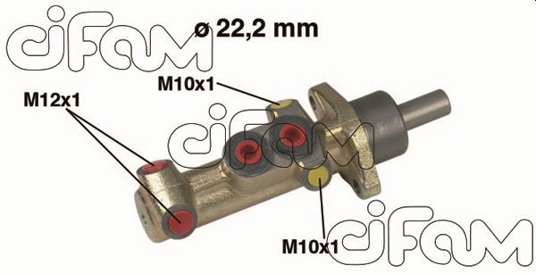 ЦИЛИНДР ГЛАВНЫЙ  LGN1.8-2.0-2.2 D  (93-01)  (22.2mm)