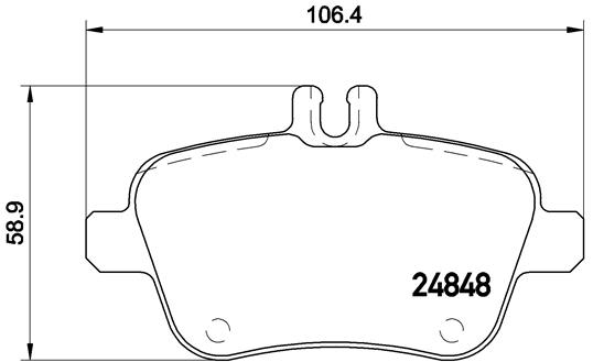 КОЛОДКИ ТОРМОЗНЫЕ ЗАДНИЕ (MERCEDES W117-156-176-222-246)