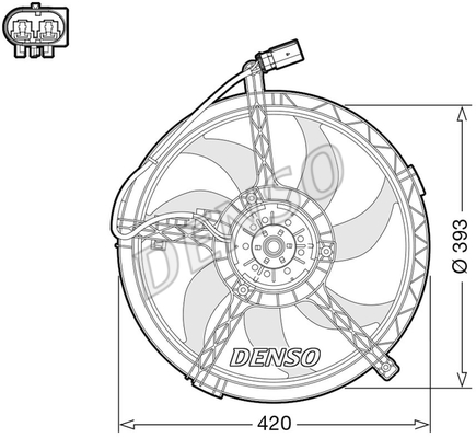 ВЕНТИЛЯТОР РАДИАТОРА MINI MINI (R50. R53) (01-06)