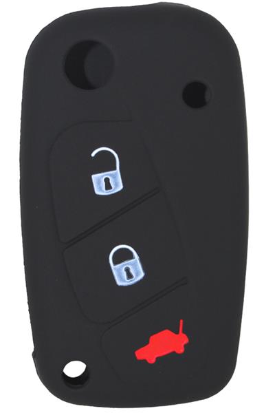 КОРПУС ЗАЩИТНЫЙ  КЛЮЧА ЗАЖИГАНИЯ СИЛИКОНОВЫЙ (ЧЕРНЫЙ)FIAT LINEA-FIORINO-PUNTO-NEMO-BIPPER