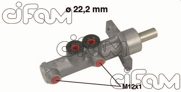 ЦИЛИНДР ГЛАВНЫЙ  C2-C3 1.4-1.6 02 1.4 HDI-1.6 HDI => (22.2mm)