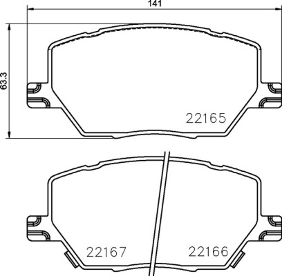КОЛОДКИ ТОРМОЗНЫЕ ПЕРЕДНИЕ (FIAT 500?1.4 1.3JTD 1.6JTD-JEEP RENEGADE 1.6CRD 14-) Low-Met