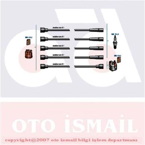 КАБЕЛЬ СВЕЧИ ЗАЖИГАНИЯ КОМПЛЕКТ R19 (89-94)-CLIO 1.2 (90-96)-TWNG 1.2 (C3G) (93-97)