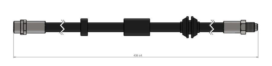 ШЛАНГ ТОРМОЗНОЙ ПЕРЕДНИЙ  VOLVO C70 II 06 >13 S40 II 05 > 12 V50 05 >12