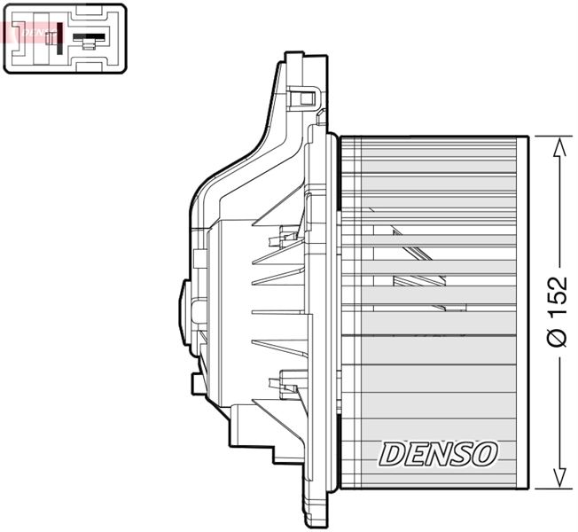 ВОЗДУХОДУВКА КАБИНЫ HYUNDAI GRAND SANTA F? III (13-)