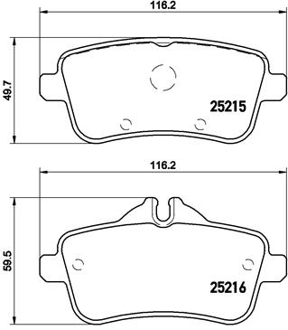 КОЛОДКИ ТОРМОЗНЫЕ (MERCEDES W166-292 ARKA AMG)