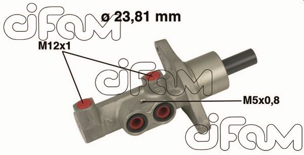 ЦИЛИНДР ТОРМОЗНОЙ ГЛАВНЫЙ  FOCUS II 04>11 C-MAX 04>11 (25.4MM)