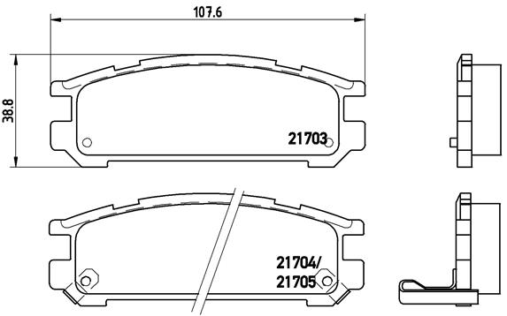 КОЛОДКИ ТОРМОЗНЫЕ ЗАДНИЕ LOW-MET SUBARU