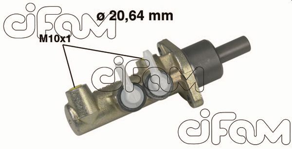 ЦИЛИНДР ГЛАВНЫЙ  PALIO WEEKEND 1.2 (96-02) (20.64mm)