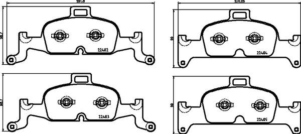 КОЛОДКИ ТОРМОЗНЫЕ ПЕРЕДНИЕ (AUDI A4 16- A5 17- A6 19- Q5 17-) XTRA LINE