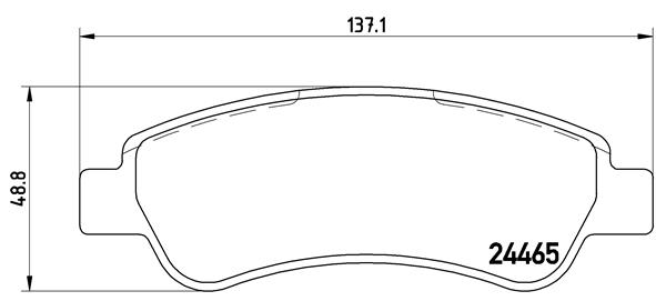 КОЛОДКИ ТОРМОЗНЫЕ ПЕРЕДНИЕ (PEUGEOT 307 1.4 1.4HDI-CITROEN XSARA 1.4 1.6 2.0 01-)
