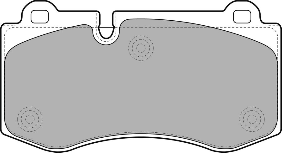 КОЛОДКИ ТОРМОЗНЫЕ  ПЕРЕДНЯЯ MERCEDES W211 W221 C216 R230